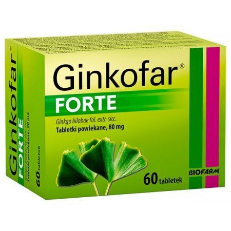 Ginkofar Forte pamięć koncentracja 60 tabletek