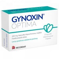 Gynoxin Optima, 200 mg, 3 kapsułki dopochwowe miękkie