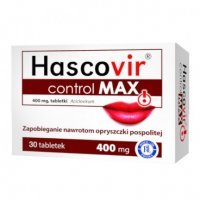 Hascovir Control Max 400 mg, 30 tabletek opryszczka wirusy