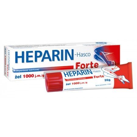 Heparin-Hasco Forte, żel 1000 j.m./g, 35 g żylaki krążenie