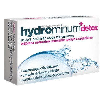 Hydrominum + detox, 30 tabletek skóra woda