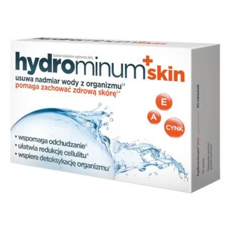 Hydrominum + Skin, 30 tabletek WODA HIT ODCHUDZANIE