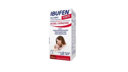 Ibufen dla dzieci Forte o smaku truskawkowym, 100 ml