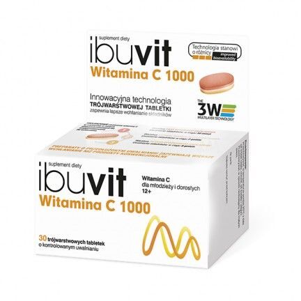Ibuvit Witamina C 1000, 30 tabletek odporność