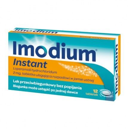 Imodium Instant 2 mg 12 tabl biegunka loperamid