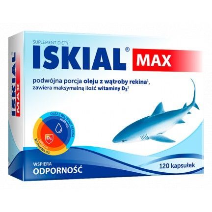 Iskial Max tran rekin odporność omega 3 120 kaps
