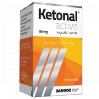 Ketonal Active, 50 mg, 10 kapsułek twardych