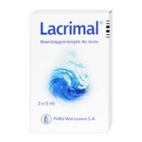 Lacrimal, krople do oczu nawilżające łzy 2 x 5 ml
