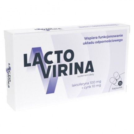 Lactoviryna, 15 kapsułek odporność laktoferyna