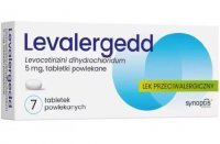 Levalergedd 5 mg, 7 tabletek powlekanych alergia levoceterizini