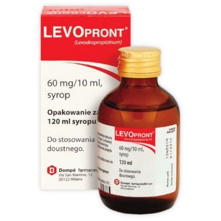 Levopront 60 mg/10 ml, syrop, 120 ml