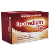 Liporedium 40+, 60 tabletek odchudzanie nowość