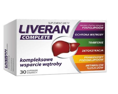 Liveran Complete, 30 kaps wątroba fosfolipidy