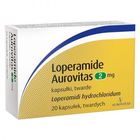 Loperamide Aurovitas 2 mg, 20 kaps biegunka podróż