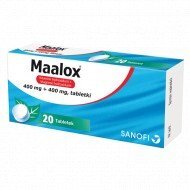 Maalox (400 mg + 400 mg) 20 tabl zgaga żołądek