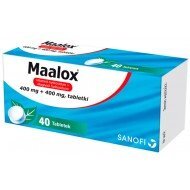 Maalox (400 mg + 400 mg) 40 tabl zgaga żołądek