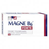 Magne B6 Forte 100 mg + 10 mg 100 tabl powl NOWOŚĆ