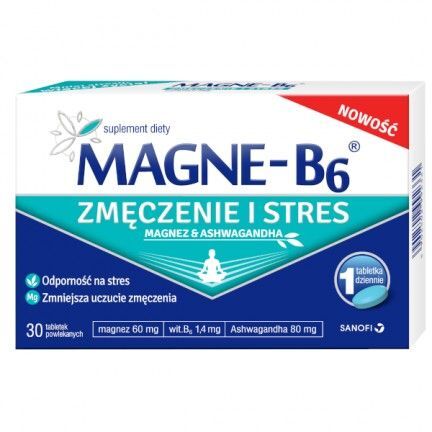 Magne-B6 zmęczenie i stres, 30 tabletek