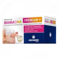 MamaDHA Premium +, 60 kapsułek ciąża prenatal