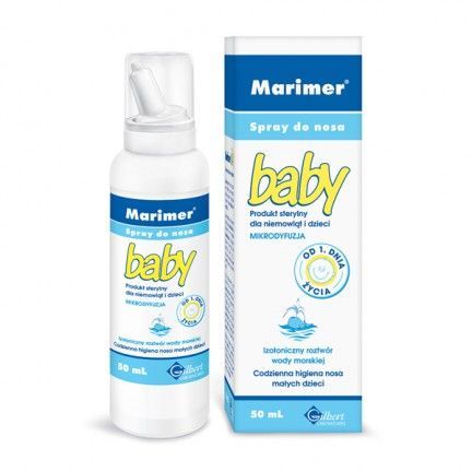Marimer Baby izotoniczny spray do nosa 50 ml katar