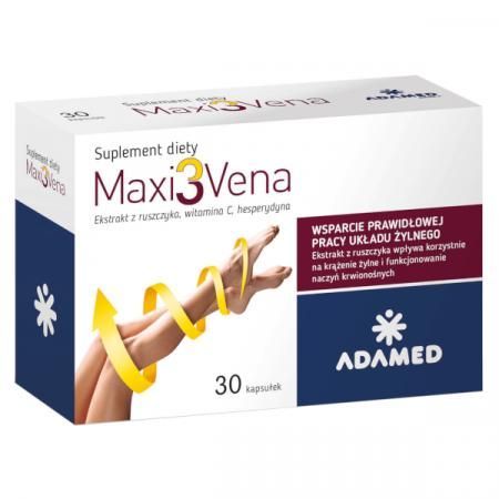 Maxi3Vena, 30 kapsułek krążenie żylaki siniaki