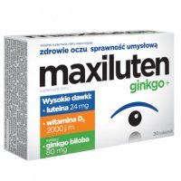 Maxiluten ginkgo+, 30 tabl oczy witaminy wzrok