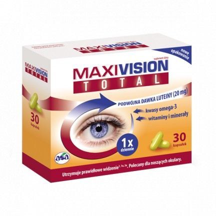 Maxivision Total, 30 kapsułek oczy wzrok witaminy