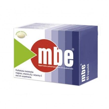 MBE 150 mg + 7,29 mg + 200 mg, 60 kapsułek miękkich magnez stres