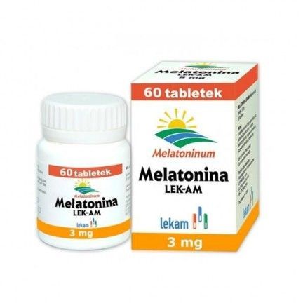 Melatonina LEK-AM 3 mg, 60 tabletek sen noc
