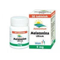 Melatonina LEK-AM 5 mg, 30 tabletek sen noc