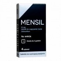 Mensil 25 mg, 4 tabletki do rozgryzania i żucia potencja Sildenafil