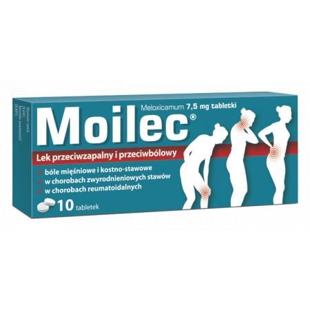 Moilec 7,5 mg mięśnie stawy kości kręgosłup 10 tabletek