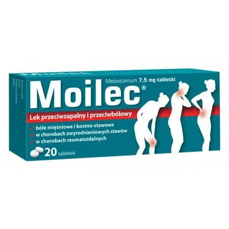 Moilec 7,5 mg mięśnie stawy kości kręgosłup 20 tabletek