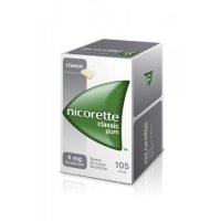 Nicorette Classic Gum 4 mg, 105 leczniczych gum do żucia