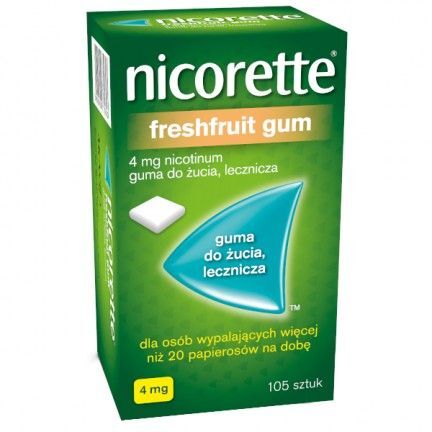 Nicorette freshfruit Gum 4 mg 105 gum do żucia