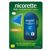 Nicorette Fruit 4 mg, 20 tabletek do ssania