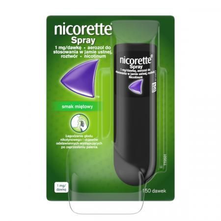 Nicorette Spray, aerozol do stosowania w jamie ustnej, 150 dawek, 13,2 ml