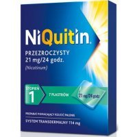NiQuitin 21 mg/24 h, 7 plastrów przeźroczystych