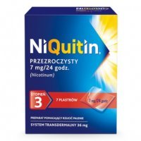 NiQuitin 7 mg/24 h, 7 plastrów przeźroczystych