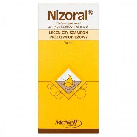 Nizoral 20mg/g szampon leczniczy łupież 60 ML