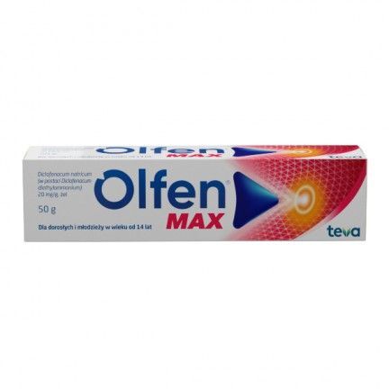 Olfen Max 20 mg/g, żel, 50 g ból diclofenac