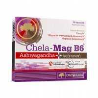 OLIMP CHELA MAG B6 ASHWAGANDHA + ŻEŃ-SZEŃ 30 kapsułek magnez