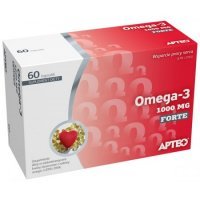 Omega-3 1000 mg Forte APTEO, serce, 60 kapsułek