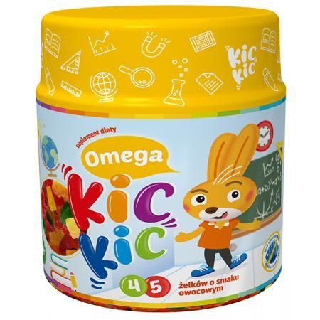 Omega Kic Kic odporność 45 żelków o smaku owocowym