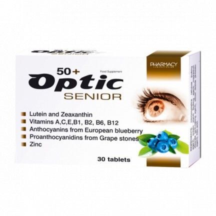 Optic Senior, 30 tabletek wzrok witaminy oczy