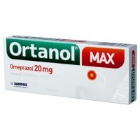 Ortanol Max 20 mg, 14 kapsułek dojelitowych omeprazol żołądek zgaga