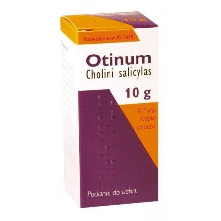 Otinum, krople do uszu stan zapalny p/bólowy 10 g