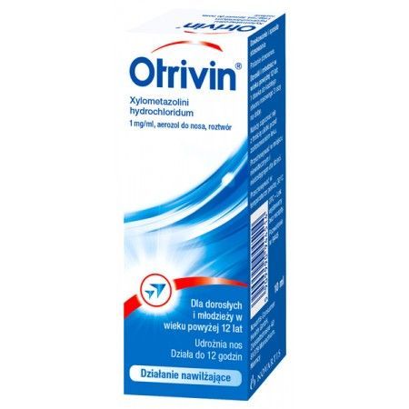 Otrivin 1 mg/ml aerozol do nosa roztwór, alergia, katar 10 ml