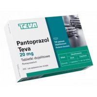 Pantoprazol Teva 20 mg, 14 tabletek dojelitowych