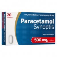 Paracetamol Synoptis, 500 mg, 20 tabl ból gorączka
